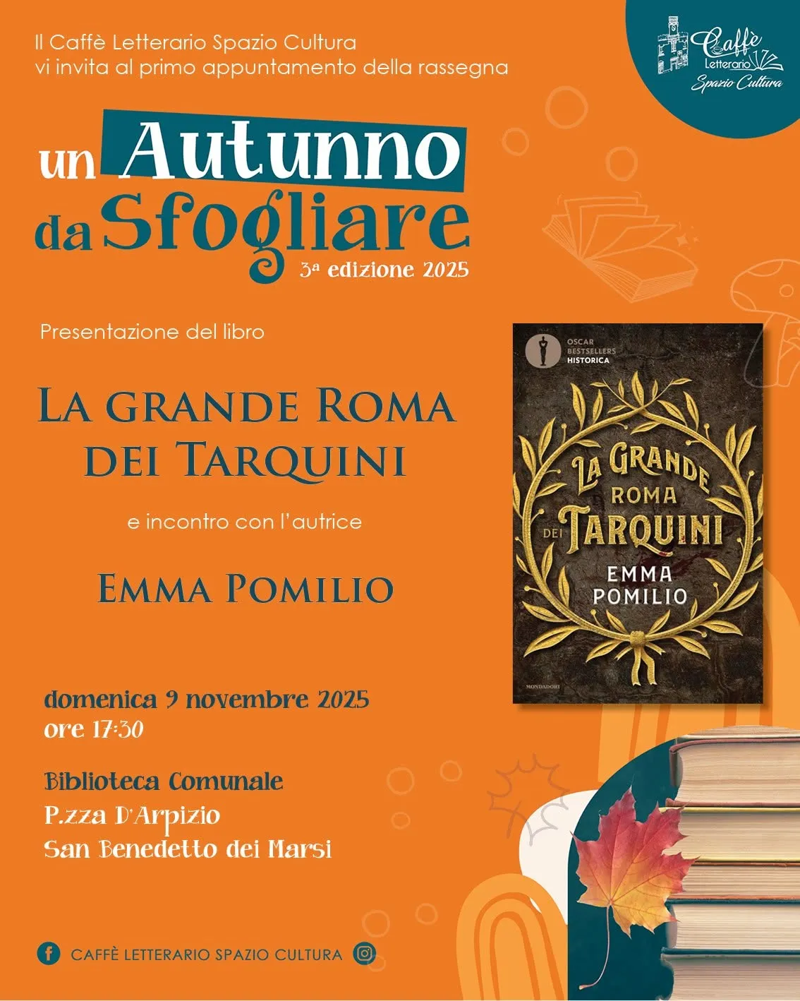 Presentazione del Libro "La Grande Roma Dei Tarquini" di Emma Pomilio