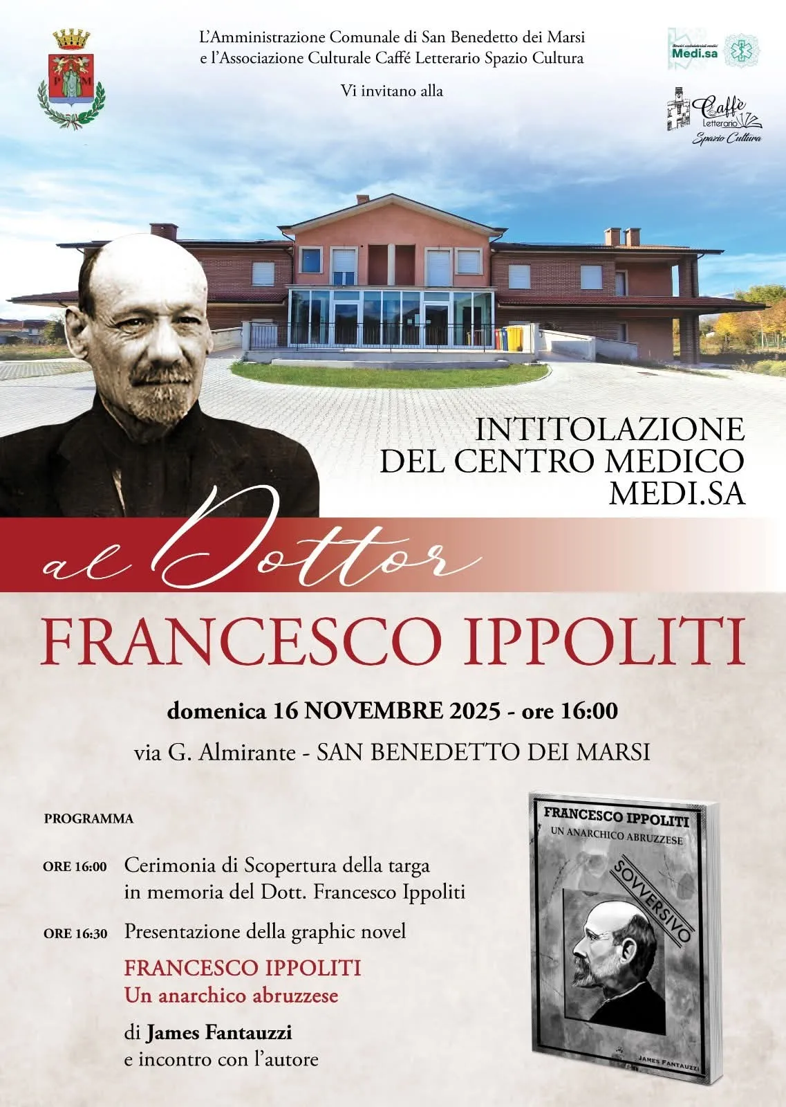 Presentazione del graphic novel "Francesco Ippoliti Un anarchico abruzzese" di James Fantauzzi