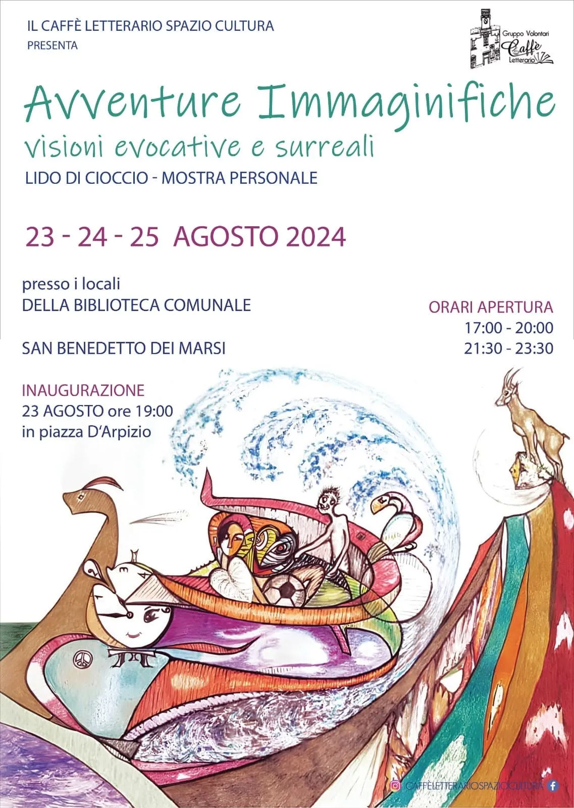 Mostra artistica Avventure Immaginifiche di Lido di Cioccio