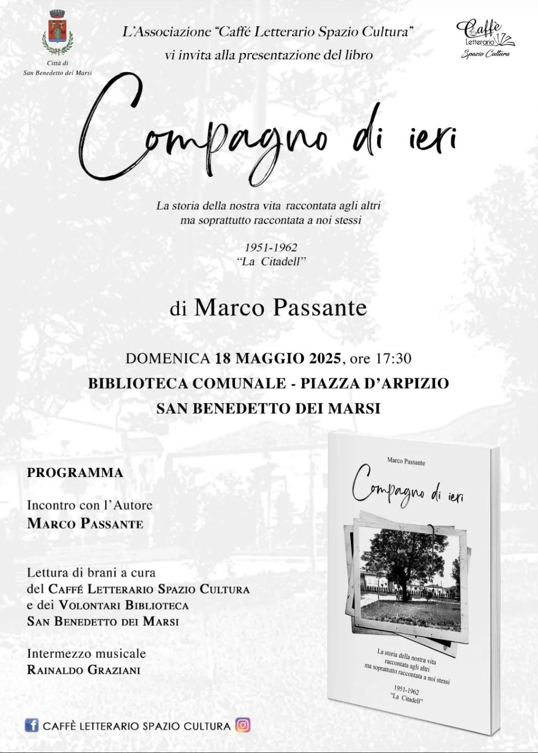 Presentazione del libro: Compagno di Ieri di Marco Passante