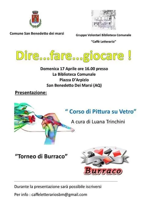 Dire... Fare... Giocare - Corso di Pittura su Vetro con mostra