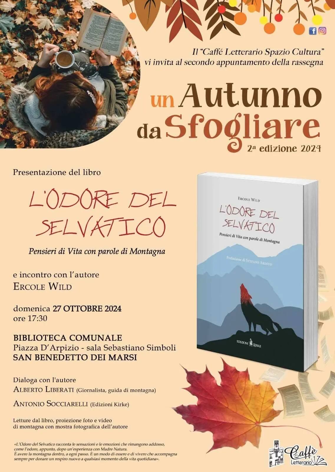 Presentazione del libro: L'Odore del Selvatico di Ercole Wild