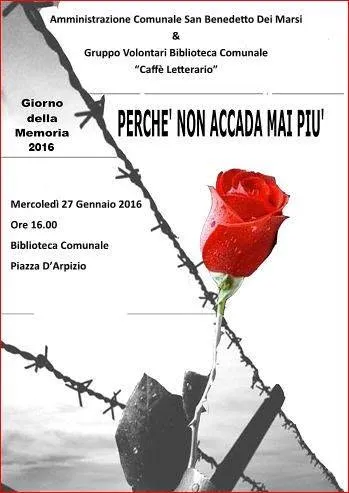 Giorno della Memoria 2016 - Perché non accada mai più