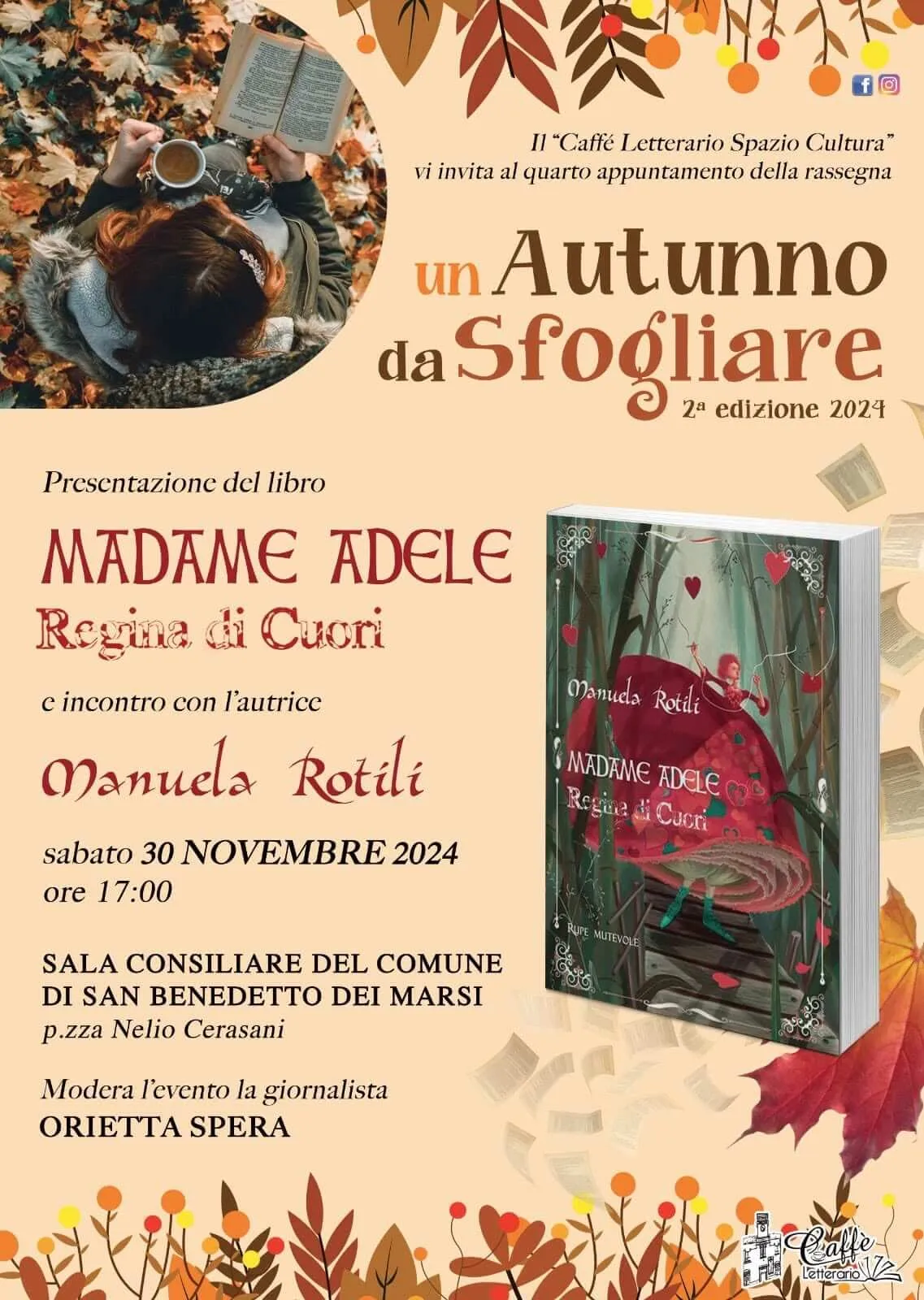 Presentazione del libro: Madame Adele Regina di Cuori di Manuela Rotili