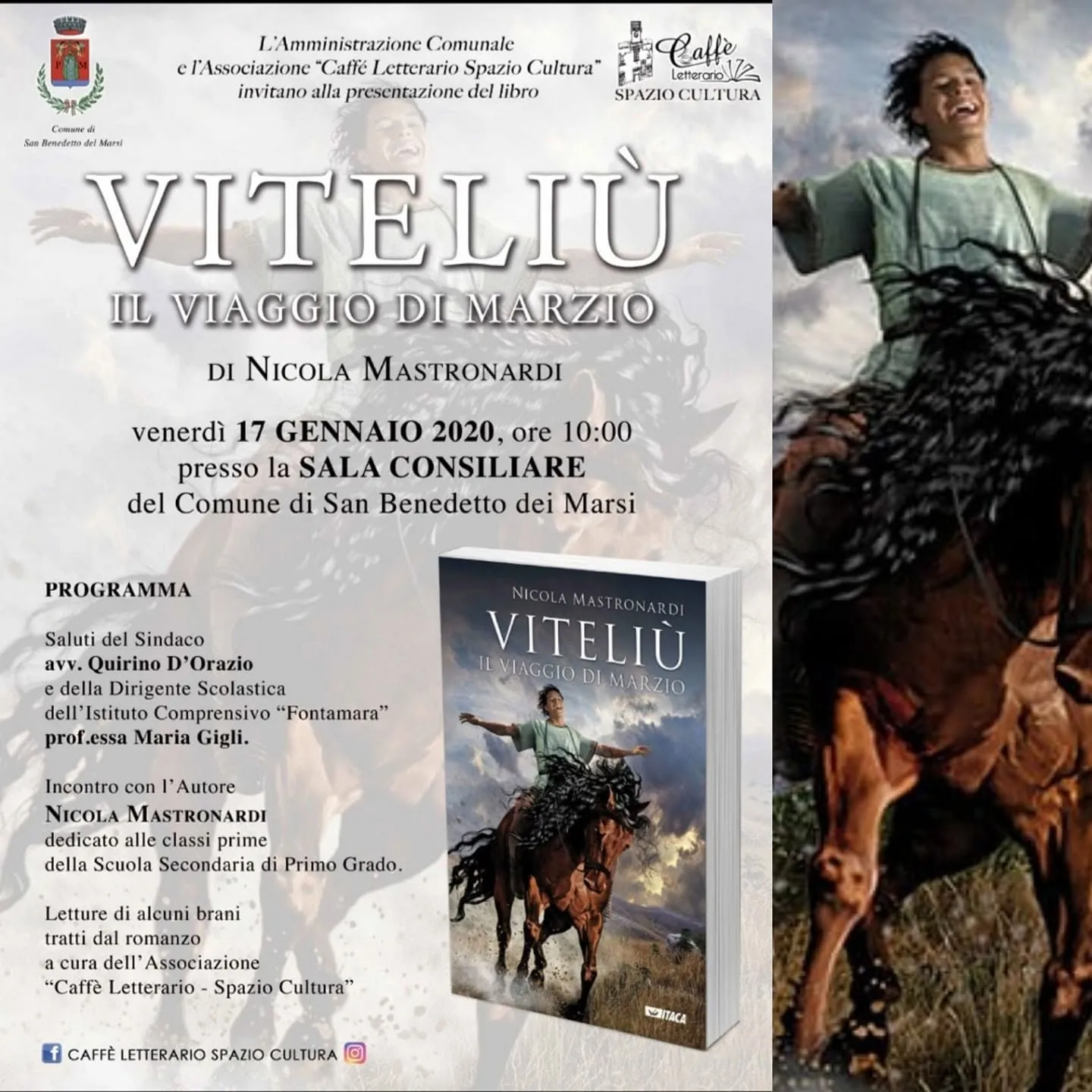 Presentazione del libro: Viteliù, il viaggio di Marzio di Nicola Mastronardi
